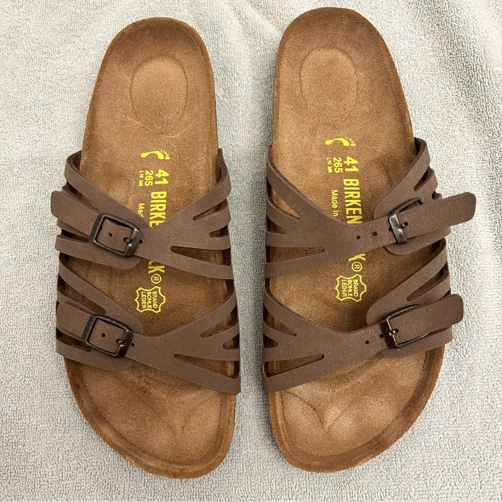 Birkenstock Dark Brown Strappy Sandals